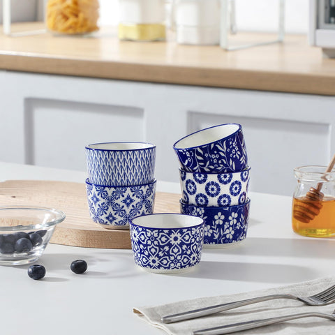 Vancasso Selene blue-white Mediterranean flair adds charm to meals.