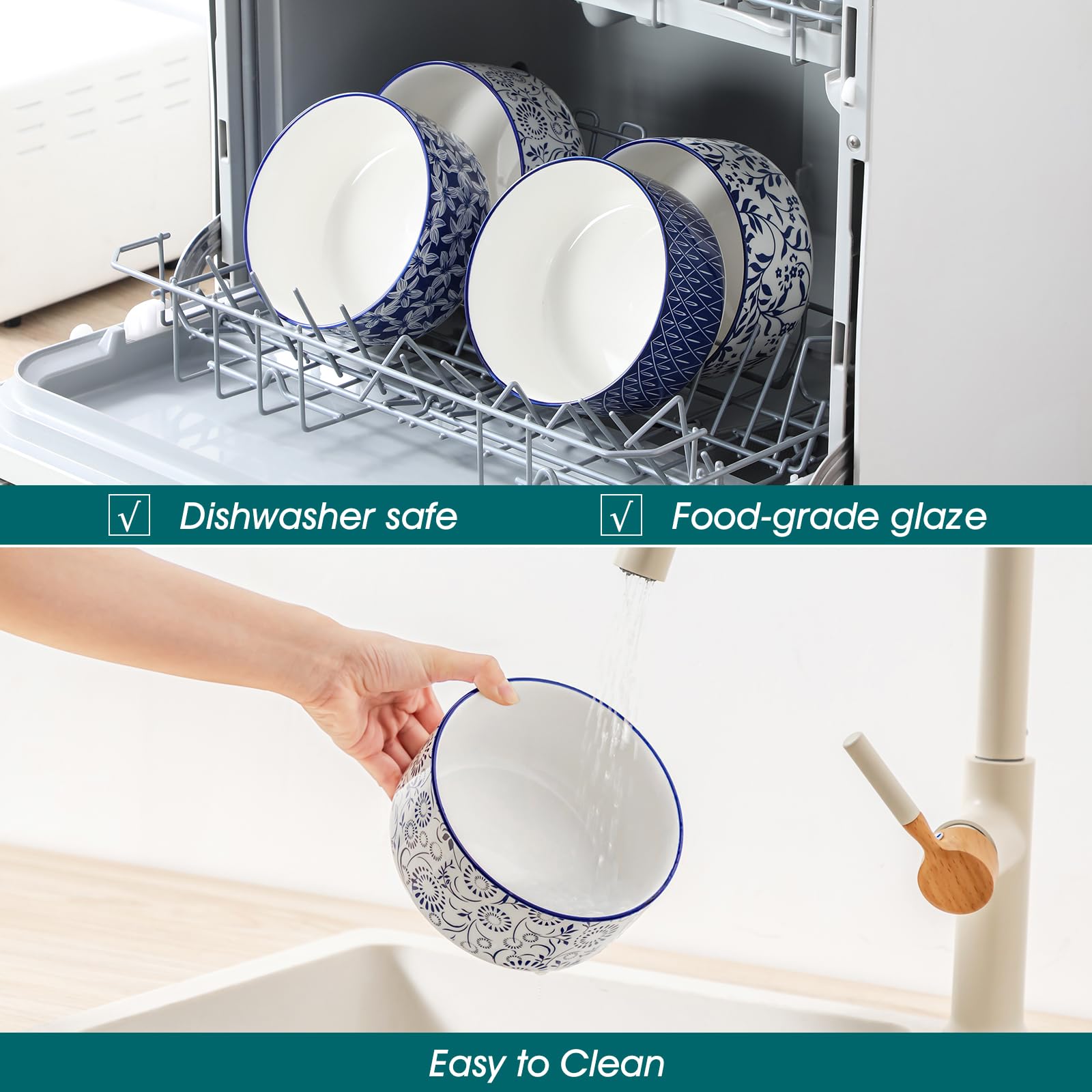 Vancasso SELENE bowls in a microwave-safe setup for quick reheating.