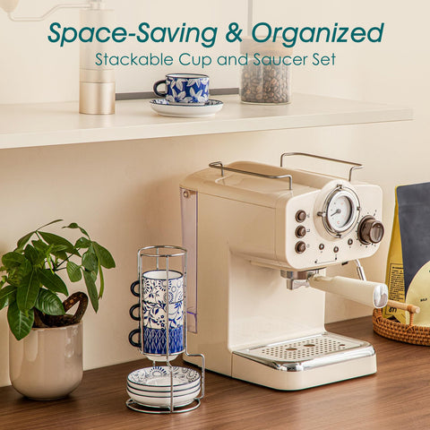 Vancasso Selene microwave-safe cups for quick reheating