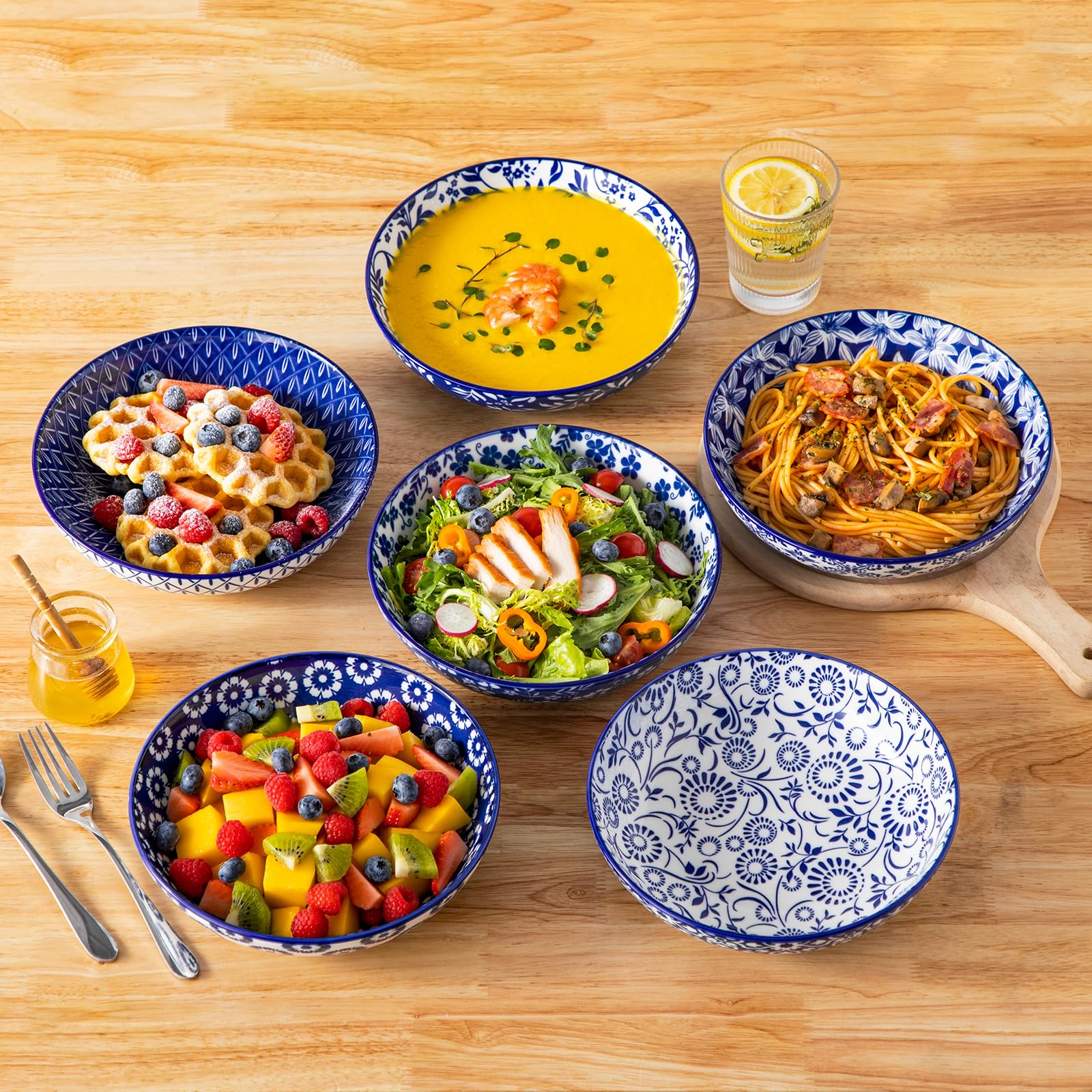 Vancasso Selene bowls are microwave-safe for quick reheats