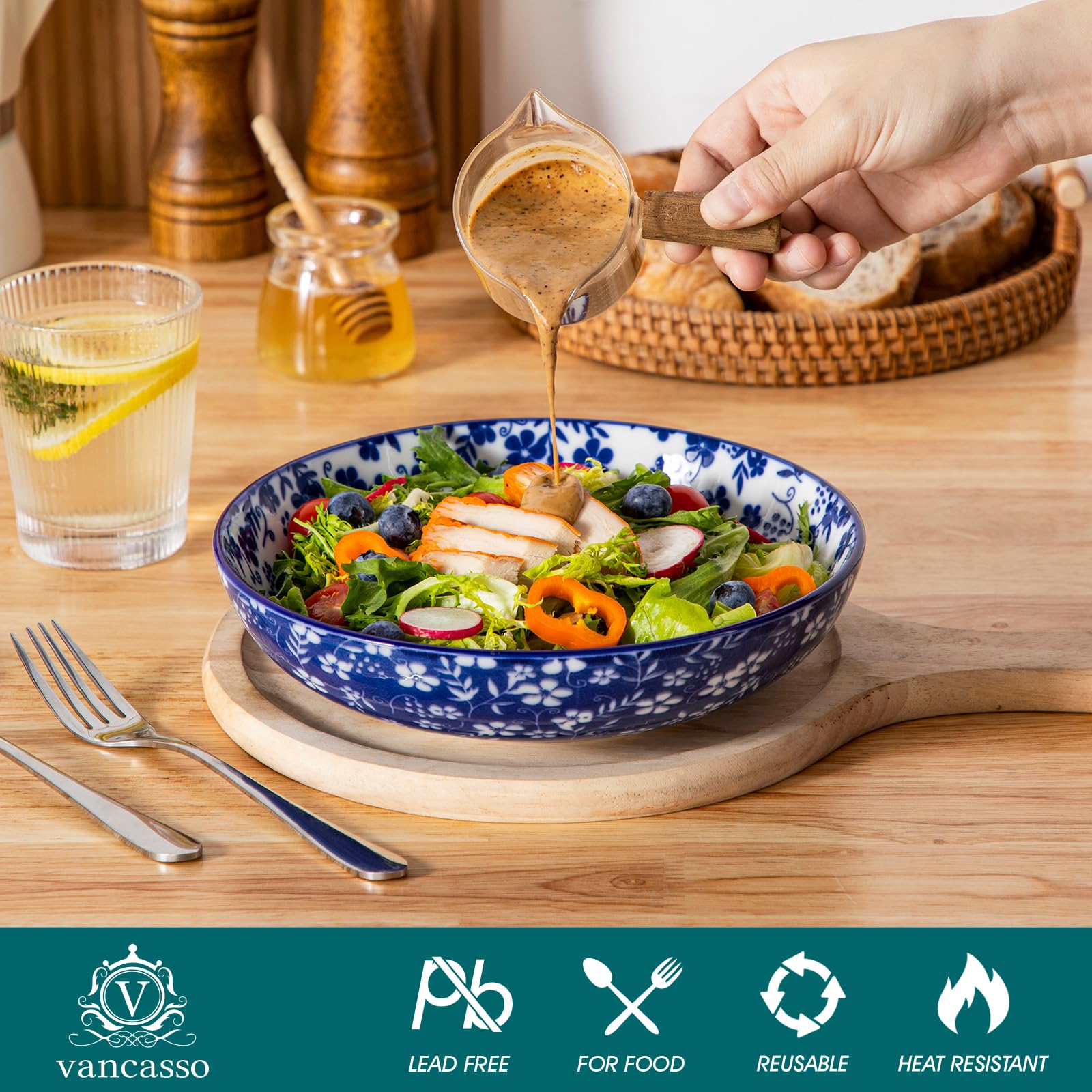 Vancasso Selene porcelain durable and chip-resistant for daily use