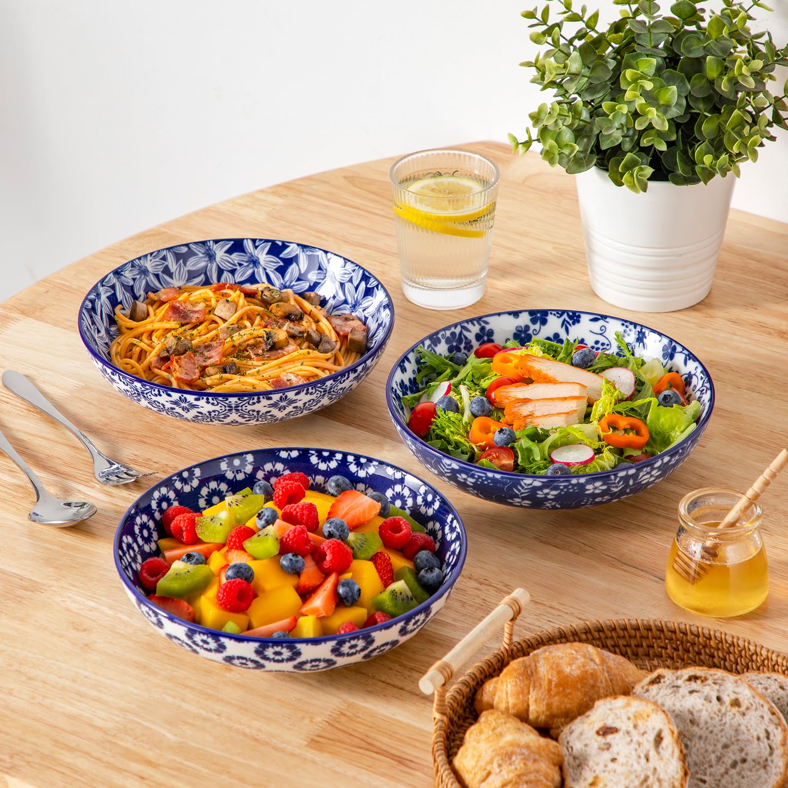 Vancasso Selene stackable bowls save cabinet space