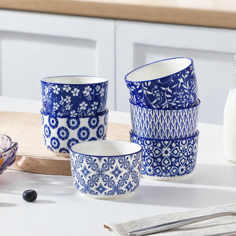 Vancasso Selene ramekins transition from oven to table as decorative serveware.