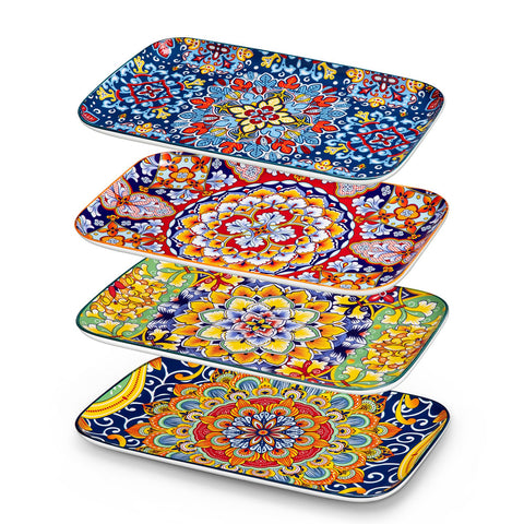 Vancasso four-piece serving platters on table ready for entertaining.
