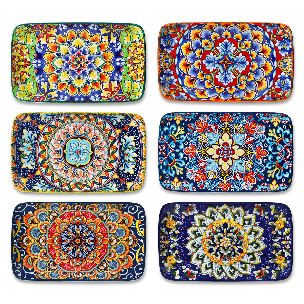 Vancasso Simi bohemian ceramic plate for sushi and appetizers, elevating presentation.
