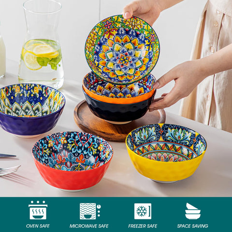 Vancasso Simi bowls used as decorative Boho décor on shelves or walls