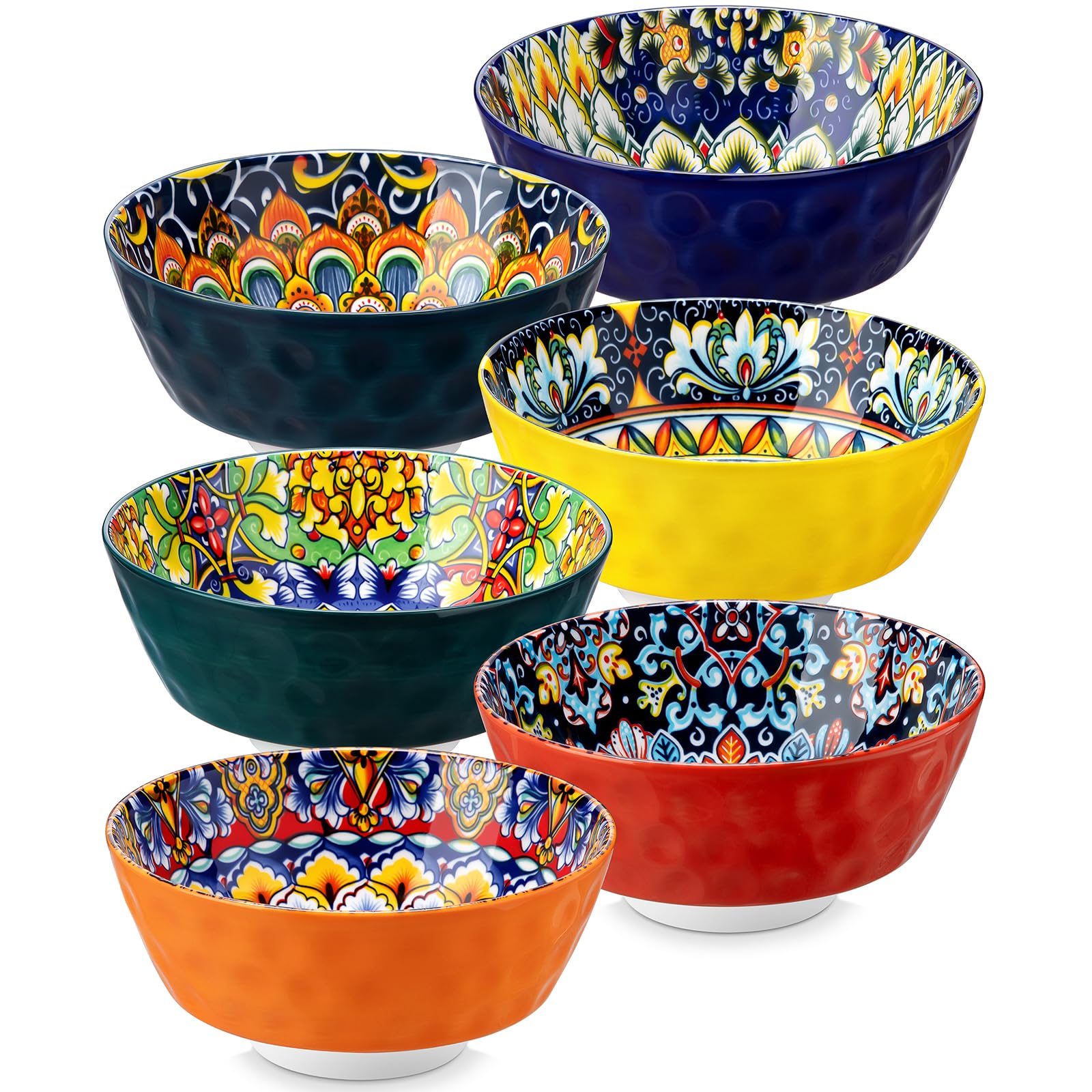 Vancasso Simi bowls with colorful patterns, ideal for cereals and soups