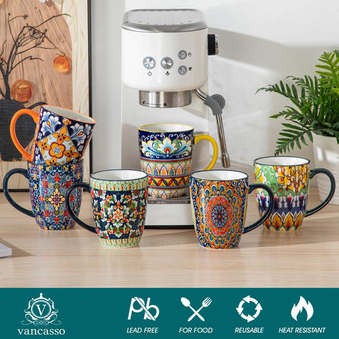 Vancasso SIMI latte-art-mug captures creamy foam for cafe-style drinks at home.