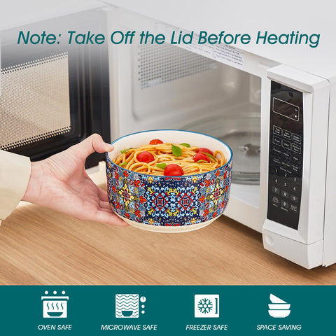Vancasso SIMI microwave-safe bowls for quick reheats; lids excluded