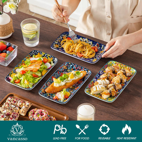 Vancasso Simi microwave-safe plate for reheating meals with style.