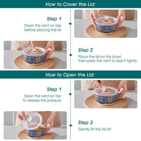 Vancasso SIMI bohemian-pattern bowls add color to table