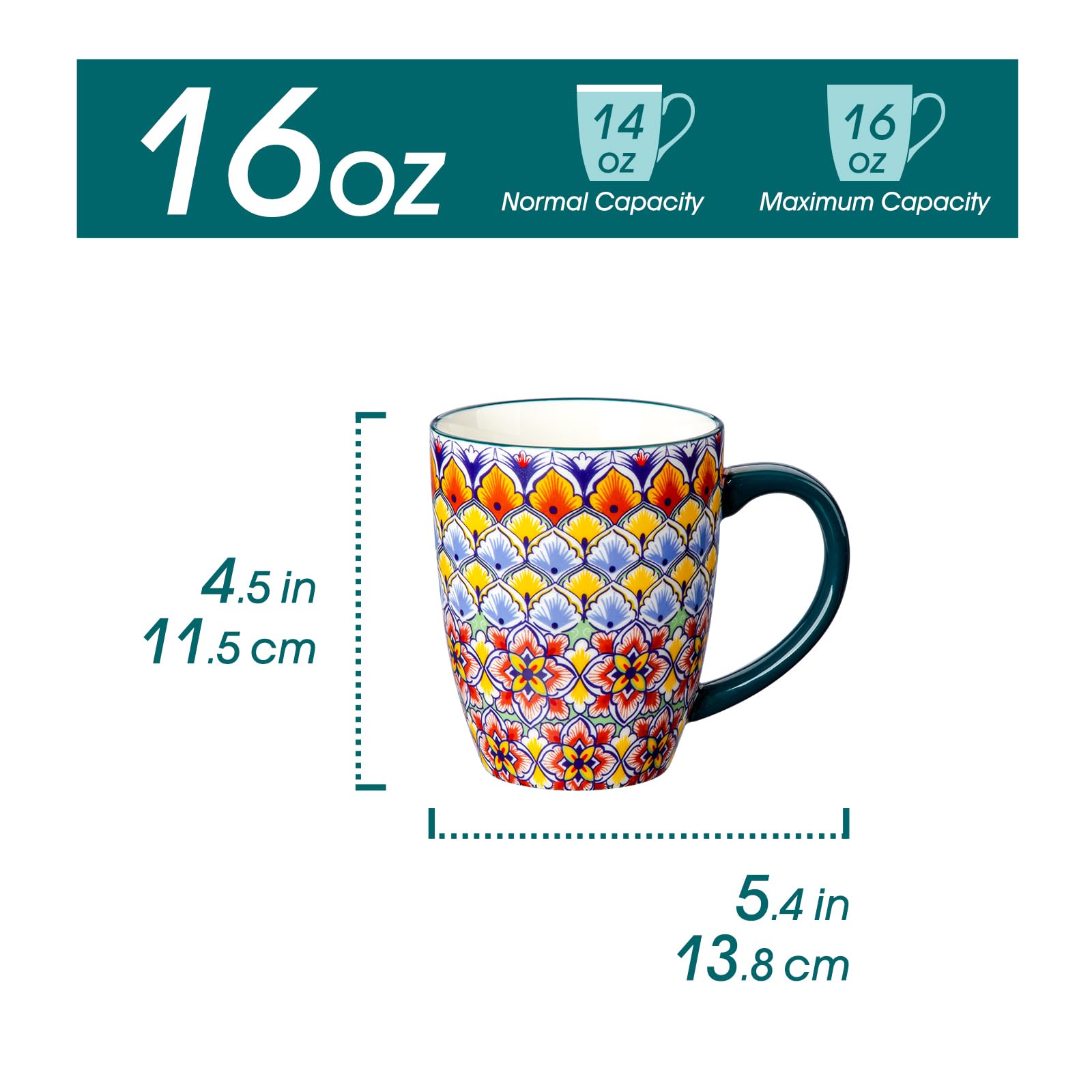 Vancasso SIMI mug with a large handle for secure grip during hot drinks