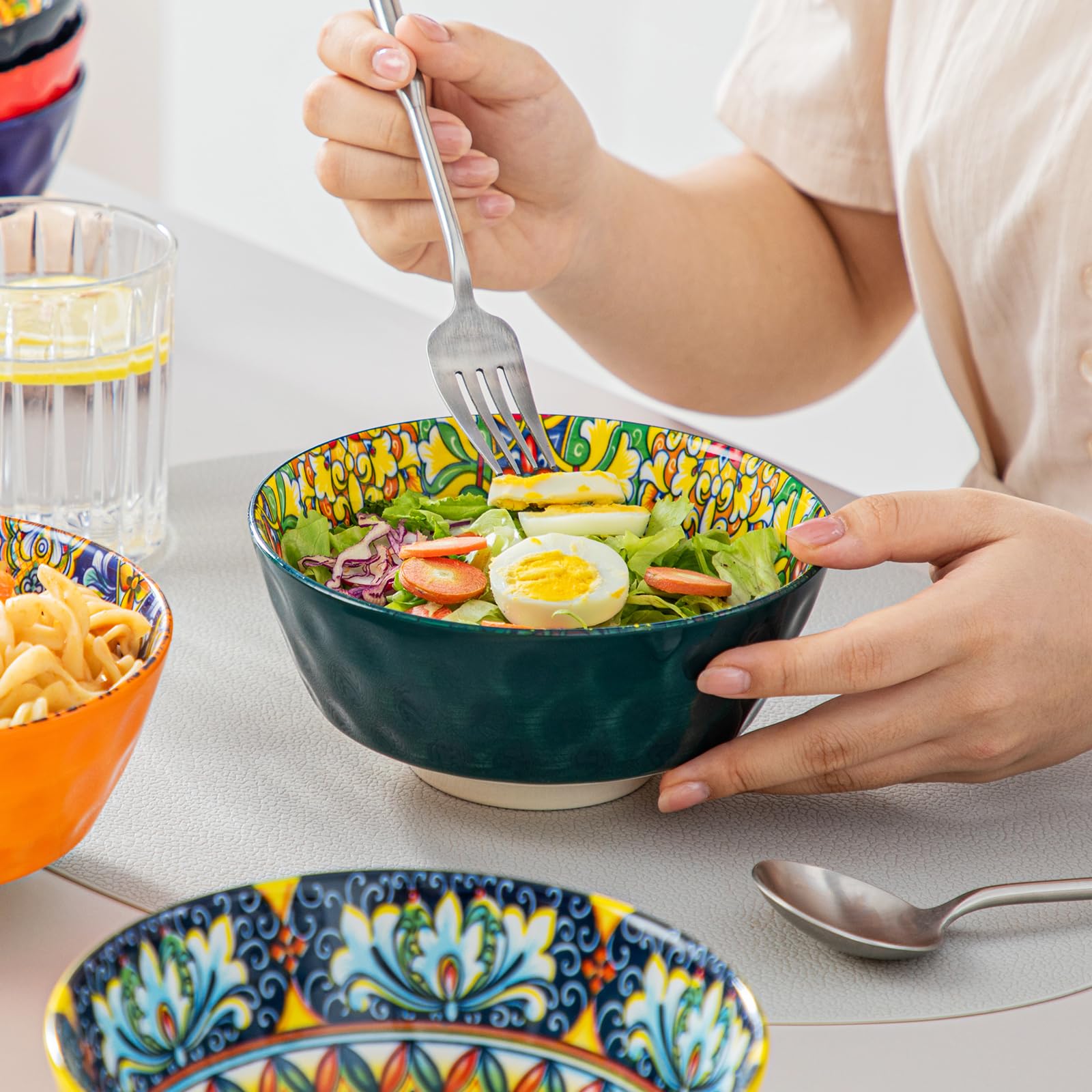Vancasso Simi bowls suited for pasta, salads, oats, and desserts