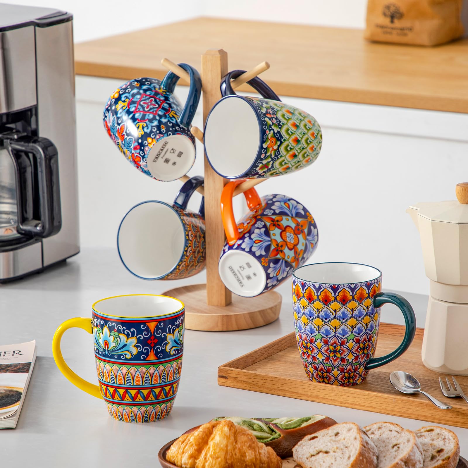 Vancasso SIMI premium ceramic mug resists stains and odors