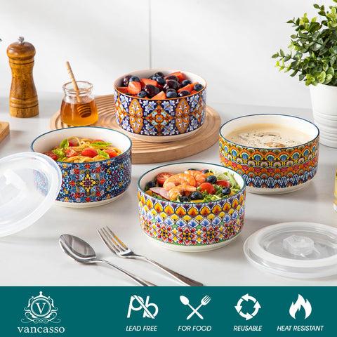 Vancasso SIMI premium porcelain bowls resist stains and odors