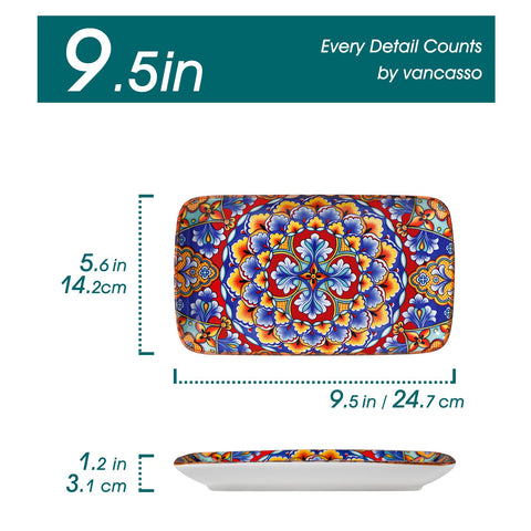 Vancasso Simi plate for sushi serving with a larger surface for presentation.