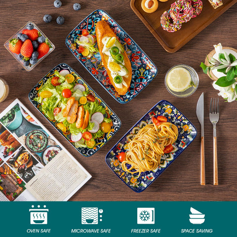Vancasso Simi smooth surface plate, easy to clean and dishwasher safe.