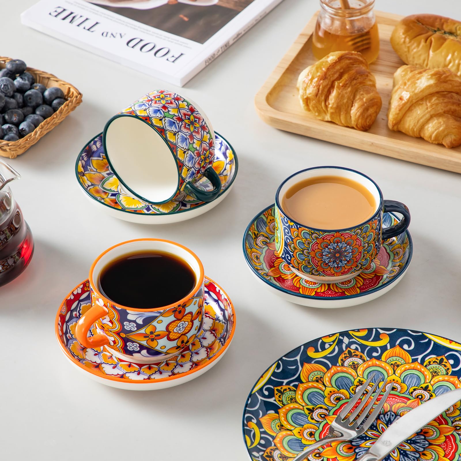 Vancasso stackable design saves space on the counter.