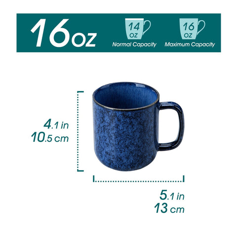 Vancasso STARRY blue mug set arranged on table—ideal for shared mornings.