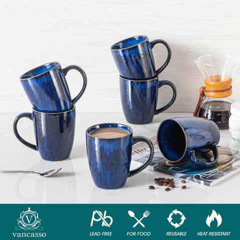 Vancasso STARRY mug with comfortable handle designed for easy gripping.