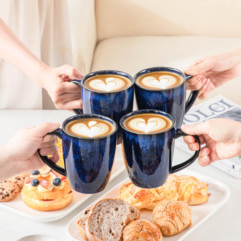 Vancasso STARRY mug indicates dishwasher-safe convenience for cleaning.