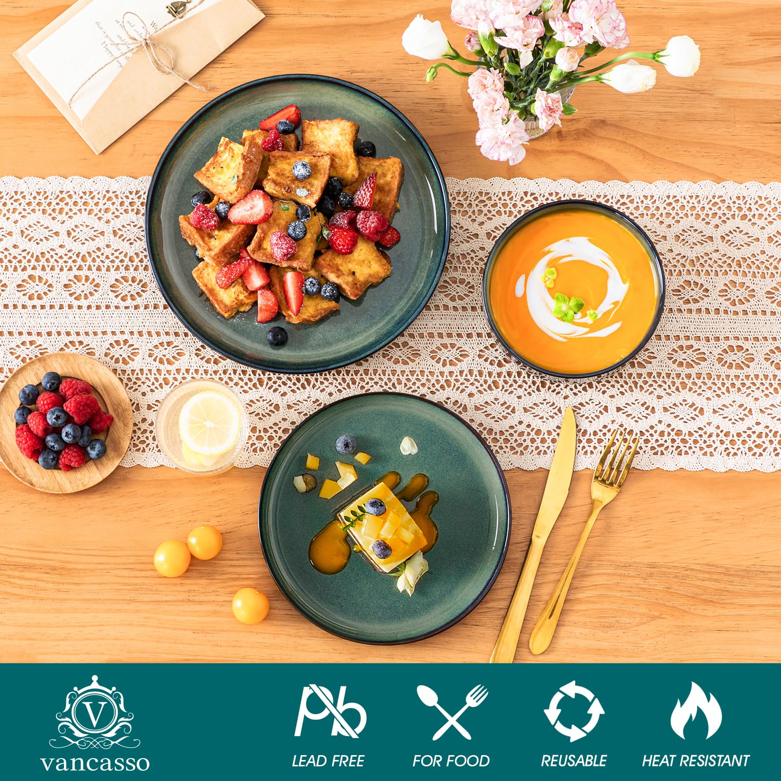 Vancasso Starry cereal bowl with 26 oz capacity for portions