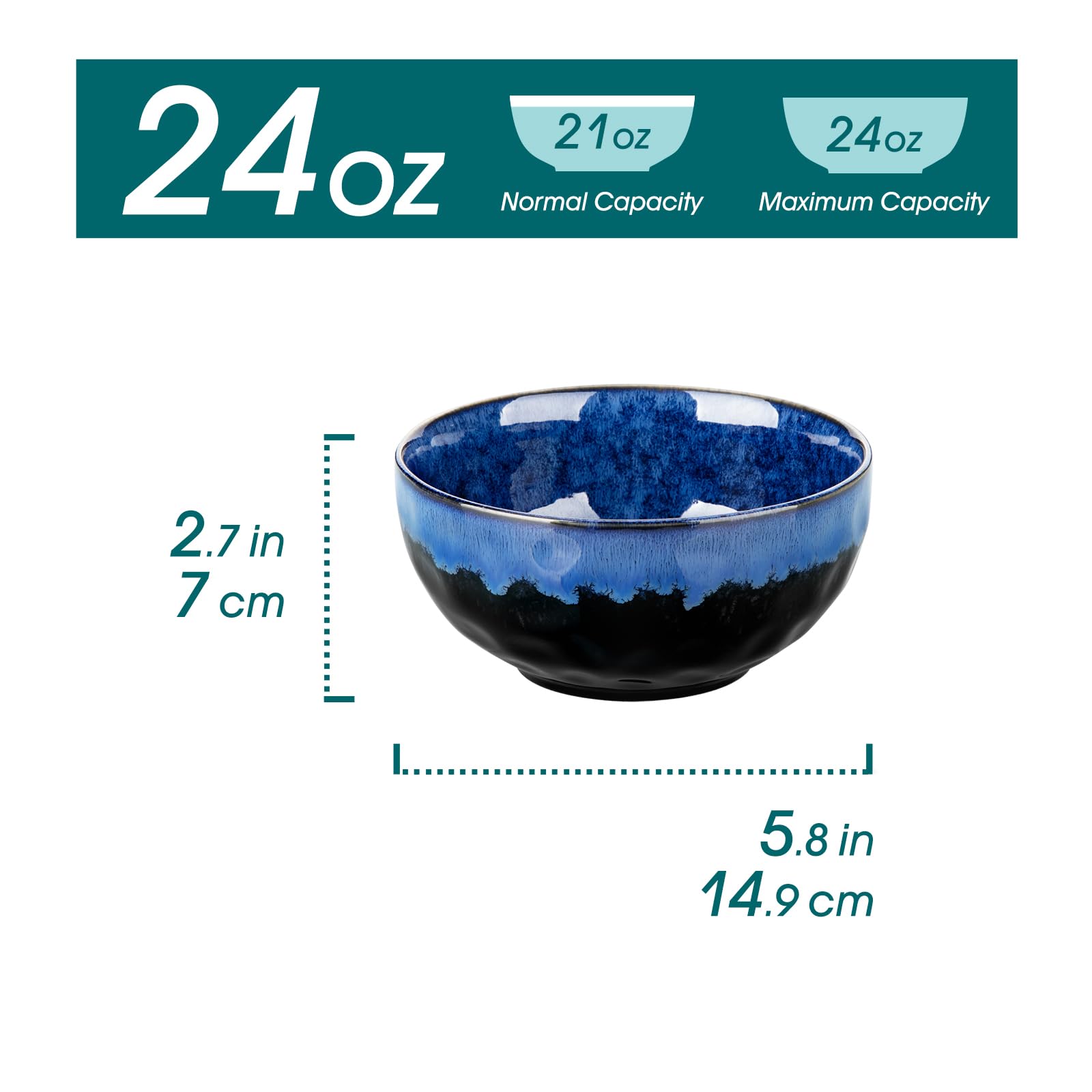 Vancasso Starry deep pasta bowl blue ideal for pasta nights and versatile meals