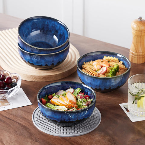 Vancasso Starry dishwasher-safe blue bowls easy to care for