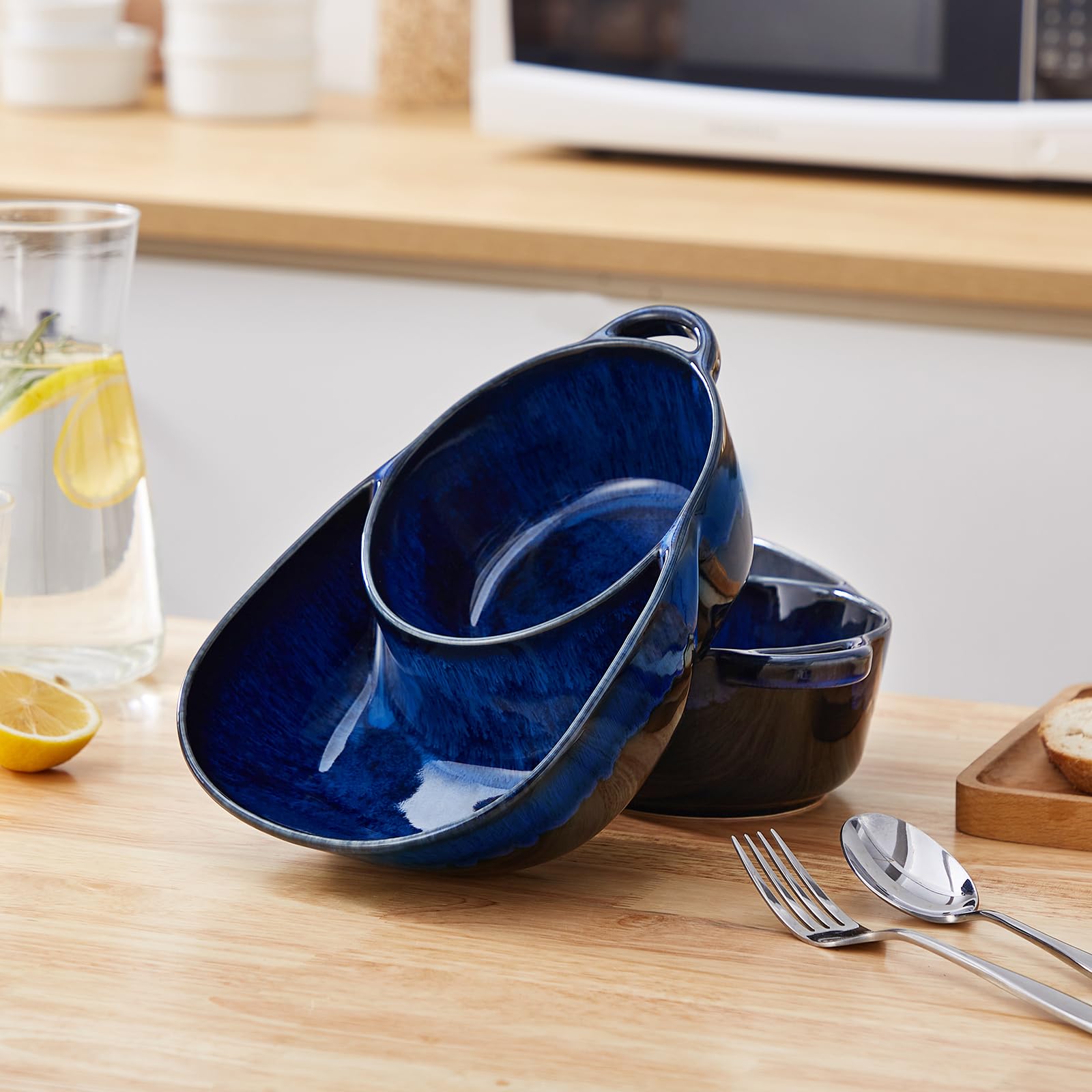 Vancasso Starry gift-ready blue bowl set suitable for weddings.