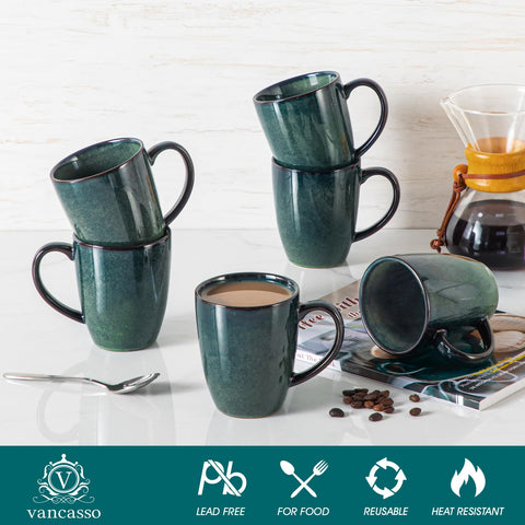 Vancasso STARRY mug shown microwave-safe for quick reheats