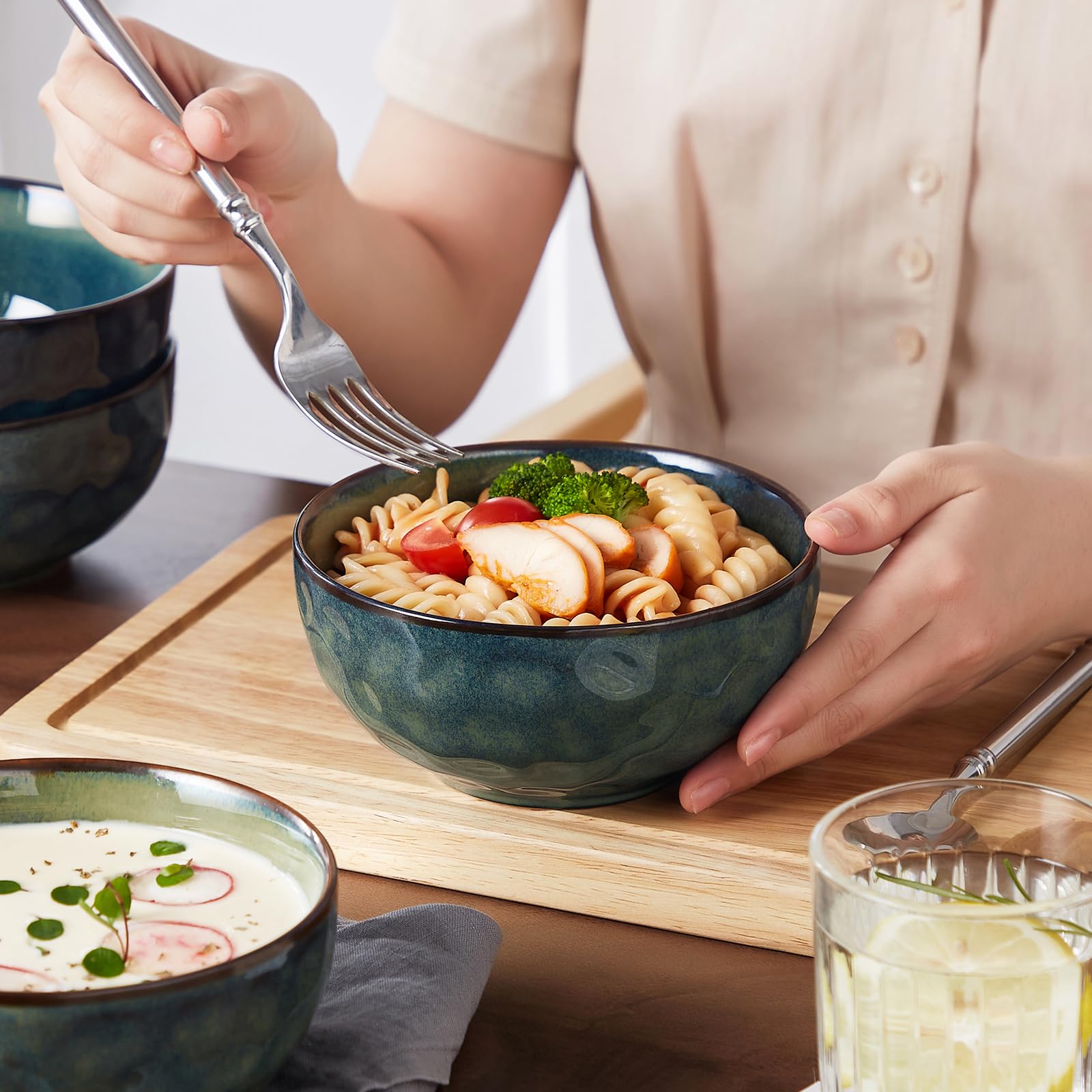 Lead-free Vancasso Starry ceramic bowl for safe food contact