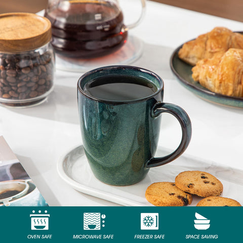 Vancasso Starry mug microwave and dishwasher safe for easy use.