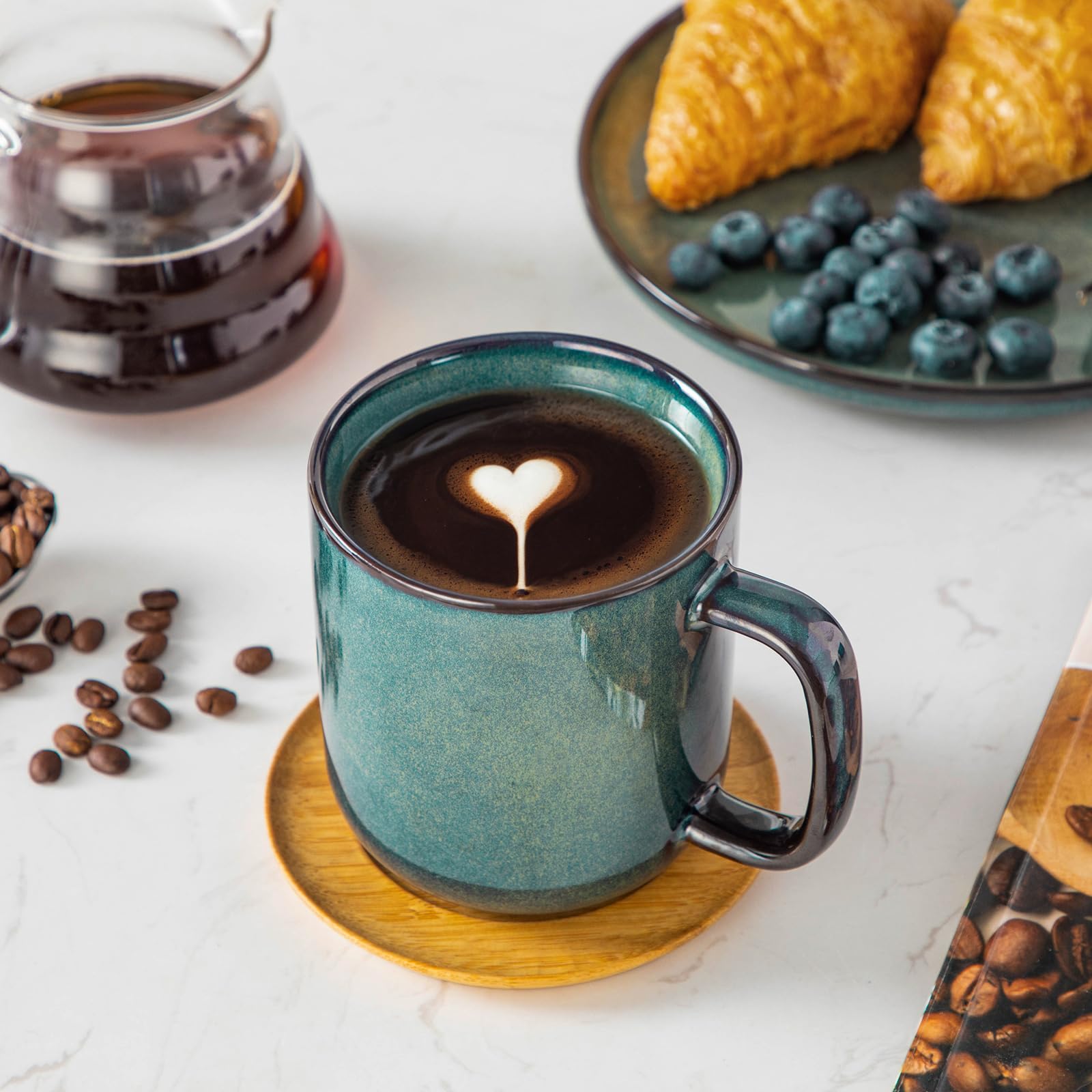 Vancasso Starry unique kiln-glaze pattern resists fading and scratches.