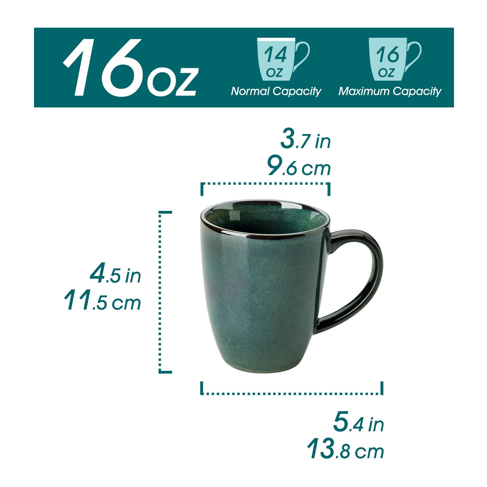 Vancasso Starry mug handle close-up highlighting comfortable grip.