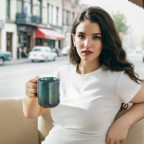 Vancasso Starry mug microwave-safe glaze ready for quick reheats.