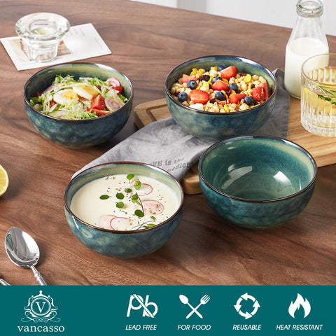 Stackable Starry bowls by Vancasso shown for space-saving storage