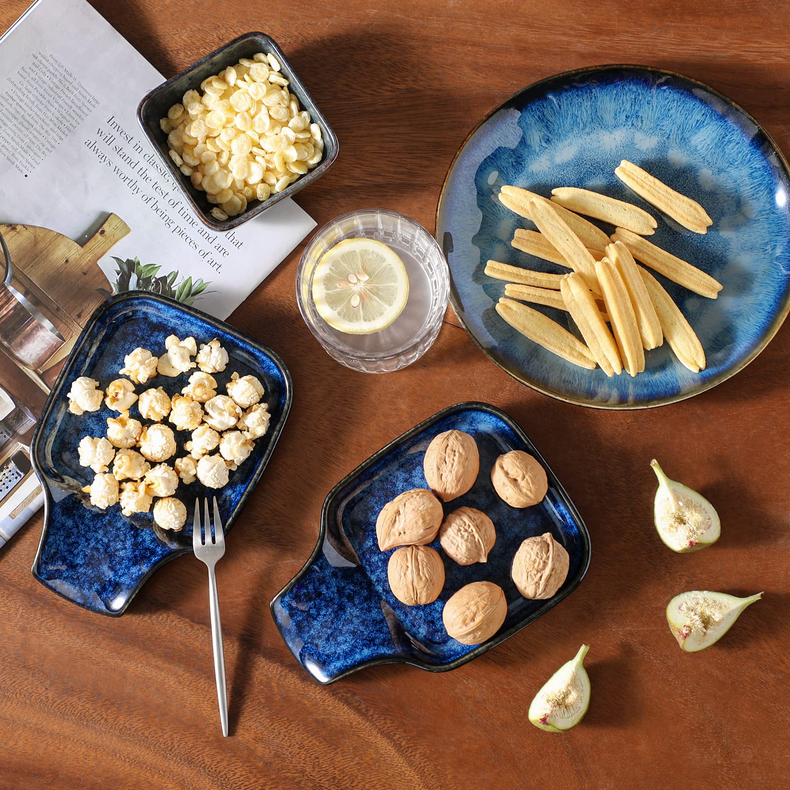 Vancasso Stern spoon rest, porcelain square design, adds modern style to kitchen.