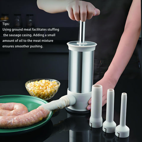 VANEME large-capacity barrel enables quick batch stuffing