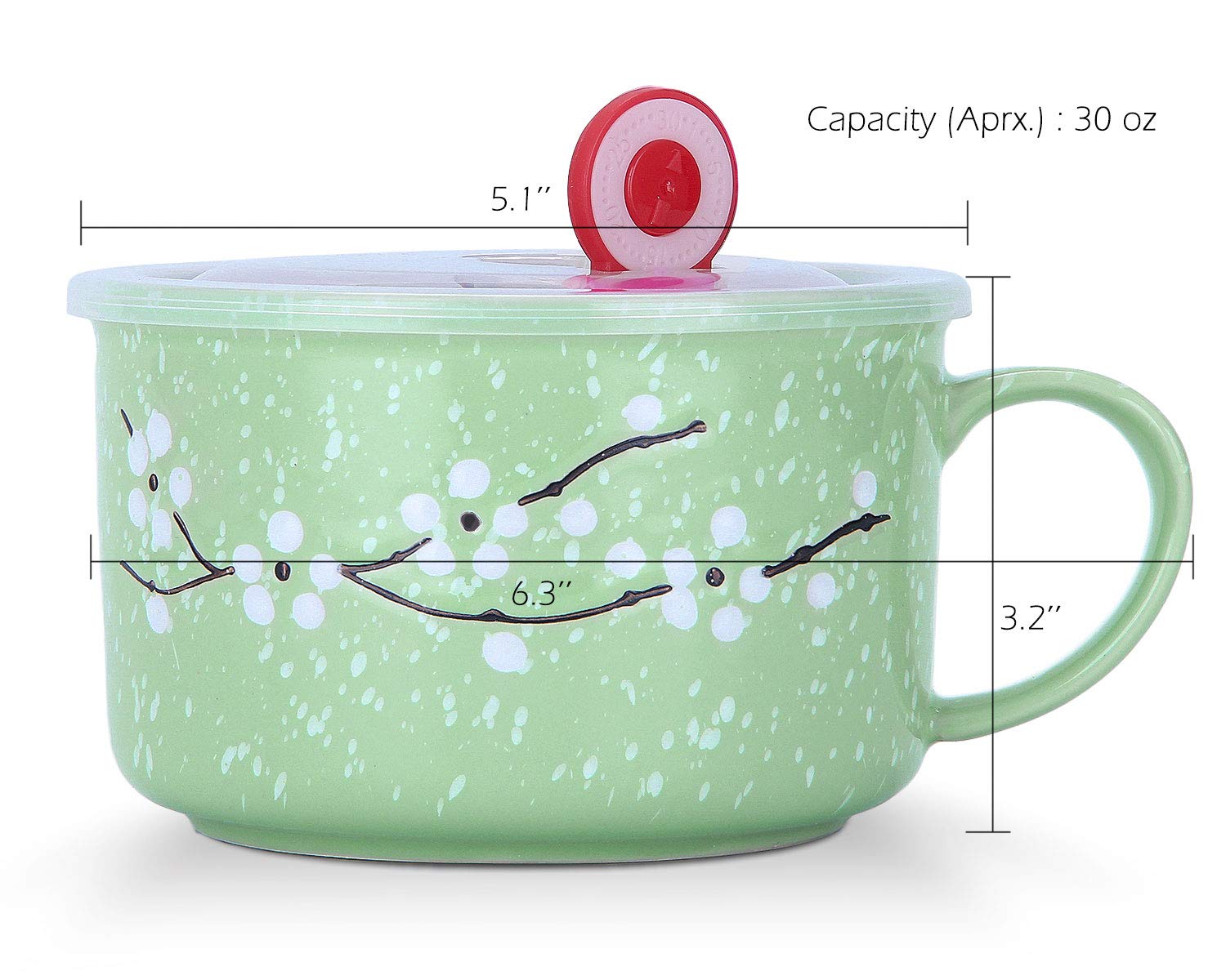 VanEnjoy lid showing steam release button for safe venting.