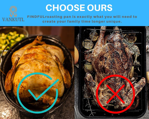 VANKUTL carbon steel construction ensures durability and steady heat during roasting