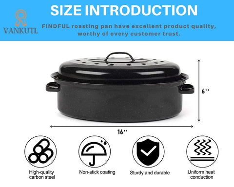 VANKUTL enamel interior enables easy release and cleanup after meals