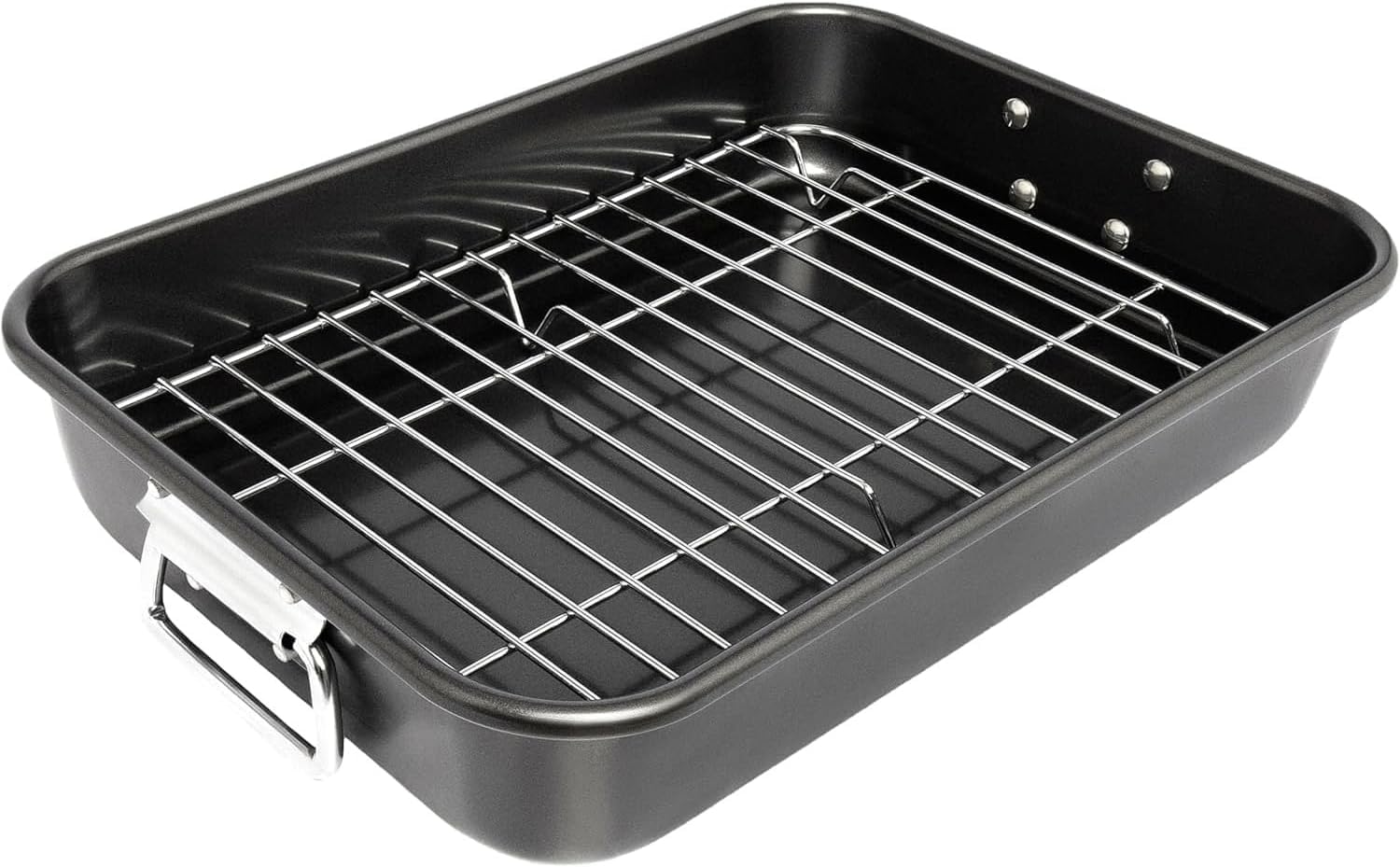 VANKUTL Roasting Pan 15-inch for even heat and large roasts.