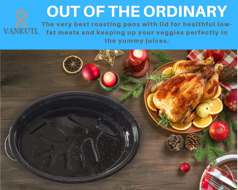 VANKUTL sturdy loop handles enable safe transfer from oven to table