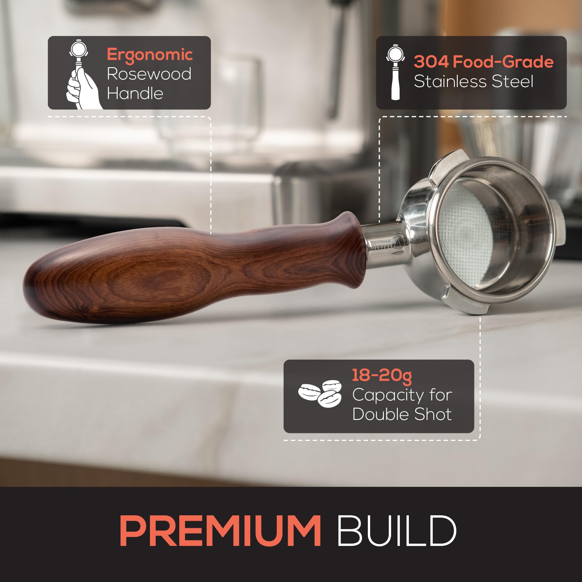 Vaneo stainless steel 304 construction offers durable, food-safe performance.