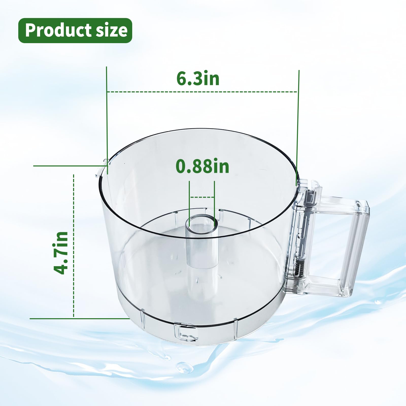 Vanshly high-quality plastic bowl offers durability and heat/cold resistance.