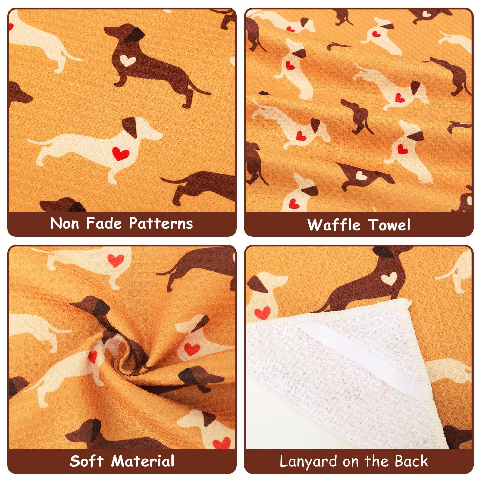 Vansolinne waffle towel design C provides durable, reusable kitchen use.