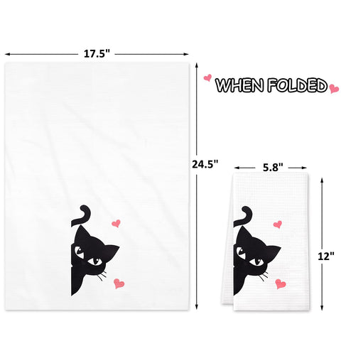 Vansolinne dish towels hanging in kitchen, decorative and functional