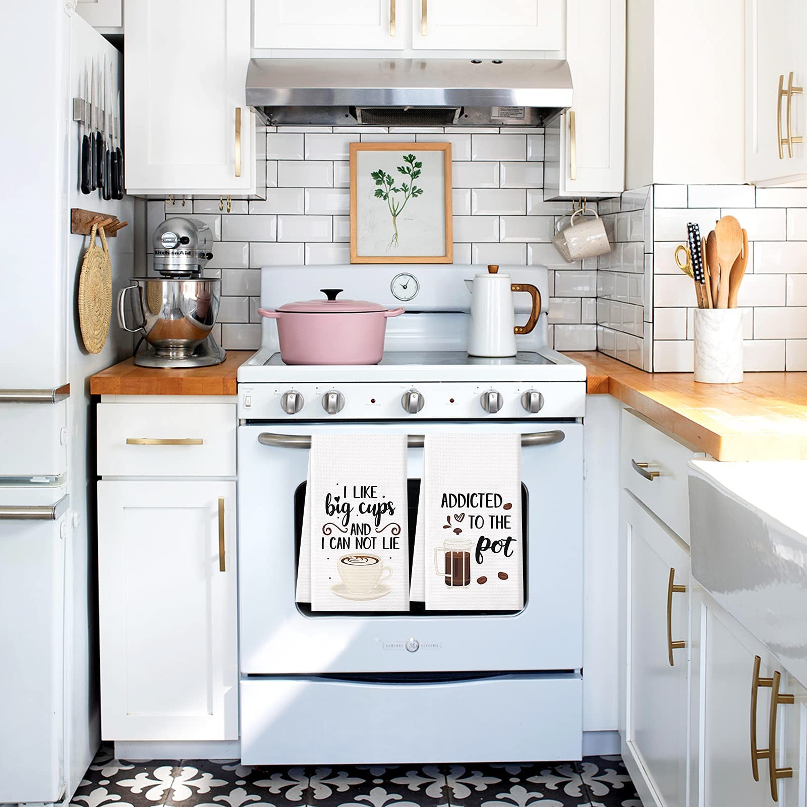 Vansolinne gift-ready coffee towel set perfect for housewarming.