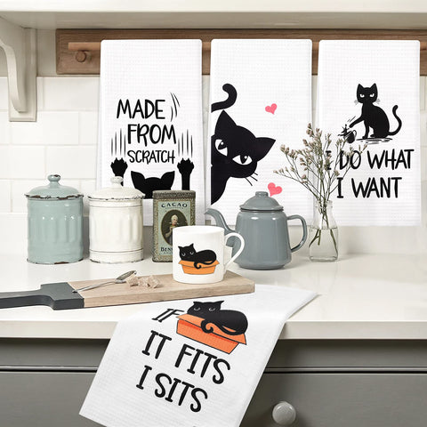Vansolinne gift-ready cat towels packaging ideal for housewarming