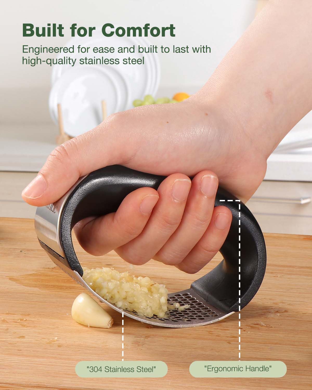 Vantic compact design stores easily beside your sink.